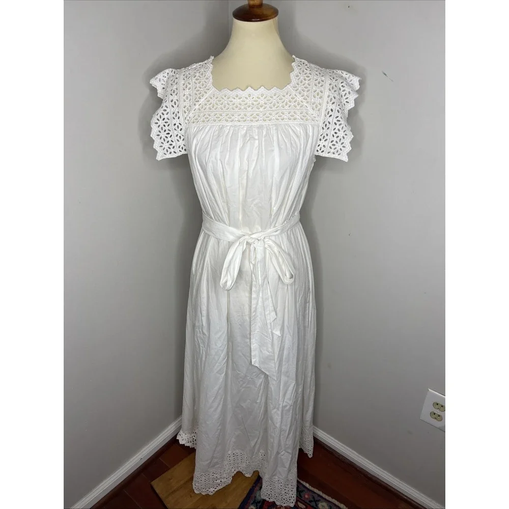 Doen White Lace Maxi Dress - Picture 1 of 11